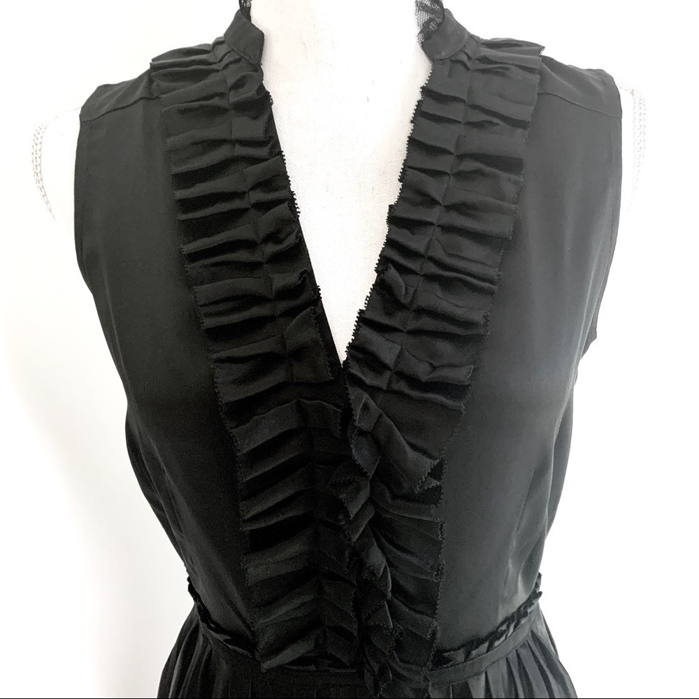 CYNTHIA STEFFE 100% SILK LITTLE BLACK DRESS SIZE 6 - Picture 7 of 10